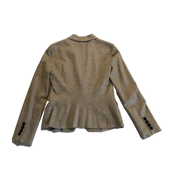 DKNY Blazer Womens Sz 6 Wool & Cashmere Blend Sport Coat Light Brown Suit Jacket - Picture 2 of 16